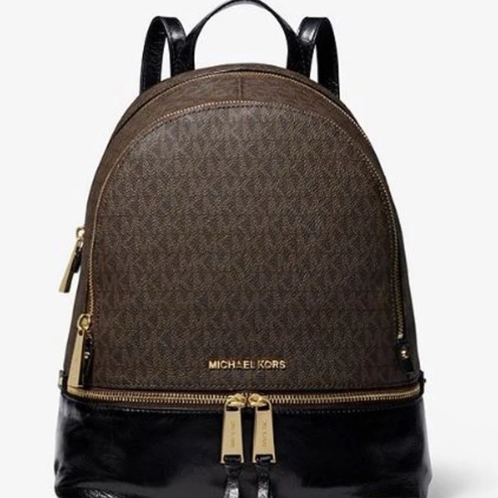Michael Kors Brown and Black  Backpack